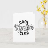 Cool Uncles Club Uncle Ever Funny Cket Fathers Day Kaart (Gele Bloem)