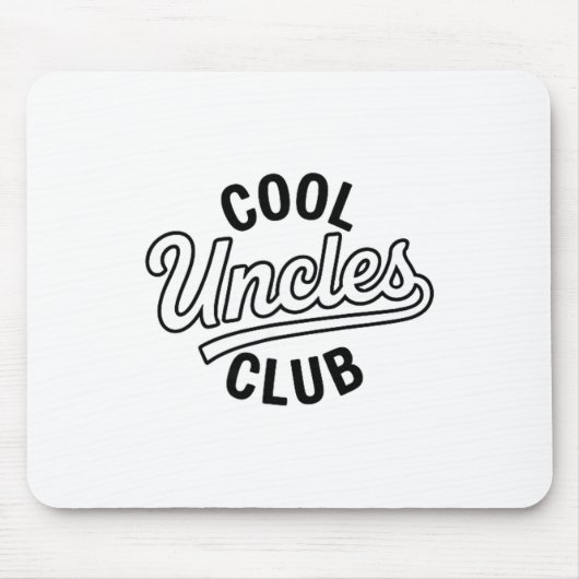 Cool Uncles Club Uncle Ever Funny Cket Fathers Day Muismat (Voorkant)