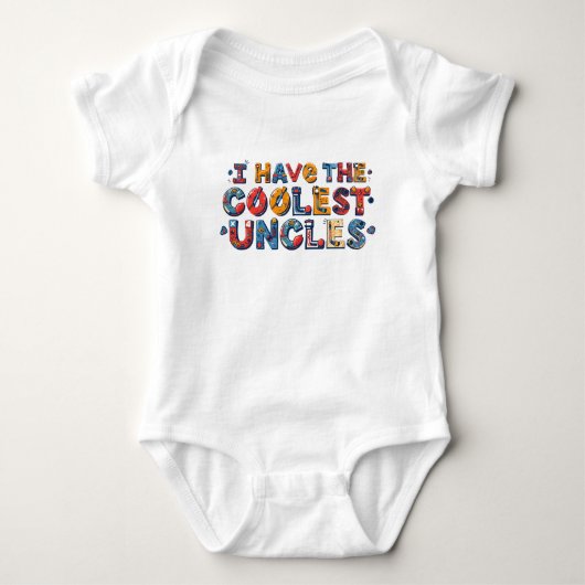 Cool Uncles Hockey Infant One Piece  Romper (Voorkant)