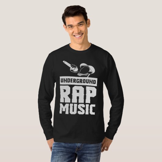 Cool Underground Rap Music Rap T-shirt (Voorkant volledig)