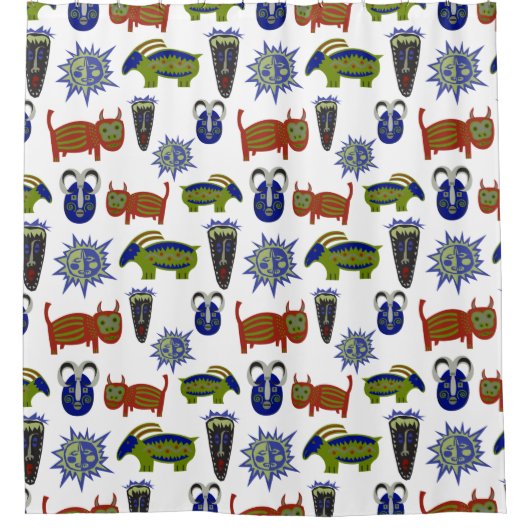 Cool Uneven Pattern Douchegordijn (Voorkant)