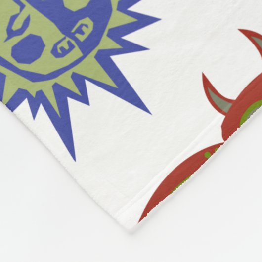 Cool Uneven Pattern Fleece Deken (Hoek)