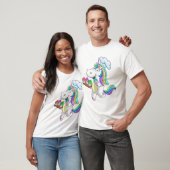Cool Unicorn Baking Cupcakes Funny Horned Hors T-shirt (Unisex)