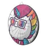Cool unicorn dartbord (Voorkant Rechts)