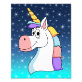 Cool Unicorn Foto Afdruk (Voorkant)
