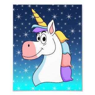 Cool Unicorn Foto Afdruk