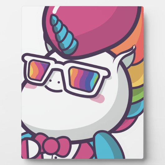 Cool unicorn fotoplaat (Voorkant)