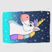 Cool Unicorn Golfhanddoek (Horizontaal)