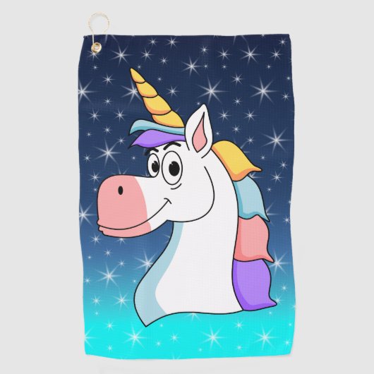 Cool Unicorn Golfhanddoek (Voorkant)