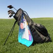 Cool Unicorn Golfhanddoek (Groen)