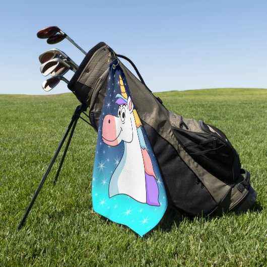 Cool Unicorn Golfhanddoek (Groen)