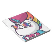 Cool unicorn notitieblok (Schuin)