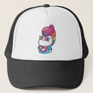 Cool unicorn trucker pet