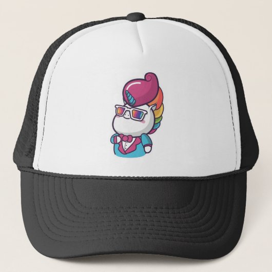 Cool unicorn trucker pet (Voorkant)