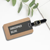 Cool Uniek Karton Grijze Streep Bagagelabel