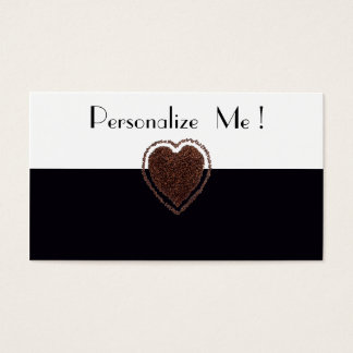 Cool Uniek Modern Zwart-Wit Koffie-Lover Visitekaartje