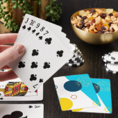 Cool, uniek, trendy, urban, Memphis illustratie Pokerkaarten (Insitu)