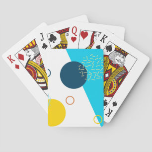 Cool, uniek, trendy, urban, Memphis illustratie Pokerkaarten