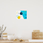 Cool, uniek, trendy, urban, Memphis illustratie Poster (Keuken)