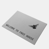 Cool, uniek vliegende vogel vrij huis ontwerp deurmat (Schuin)