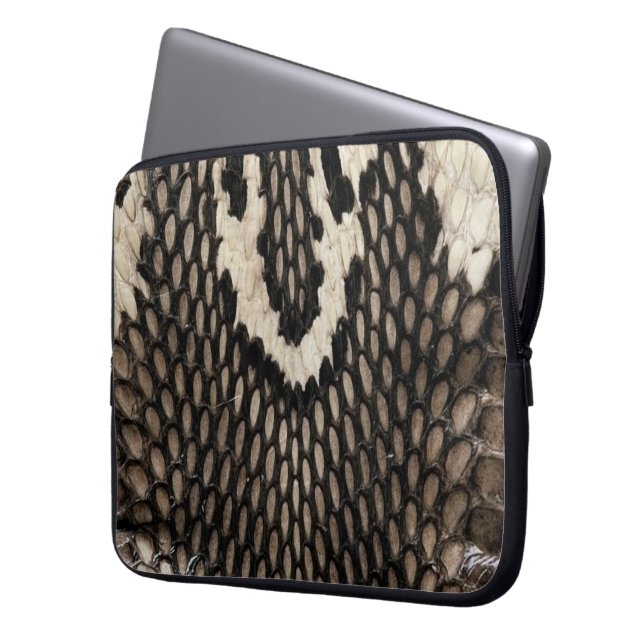 Cool Unieke Cobra Snake Skin Print Design Laptop Sleeve (Voorkant Links)