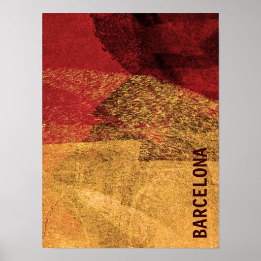 Cool, unieke, moderne Barcelona-ontwerpkunst Poster (Voorkant)