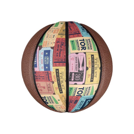 Cool  Unique Cenima tickets 50s 60s Classic Basketbal (Verticaal)