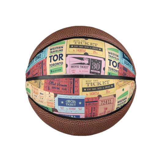 Cool  Unique Cenima tickets 50s 60s Classic Basketbal (Voorkant)