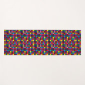 Cool Unique Colorful Tiled Pattern Yoga Mat (Voorkant (horizontaal))