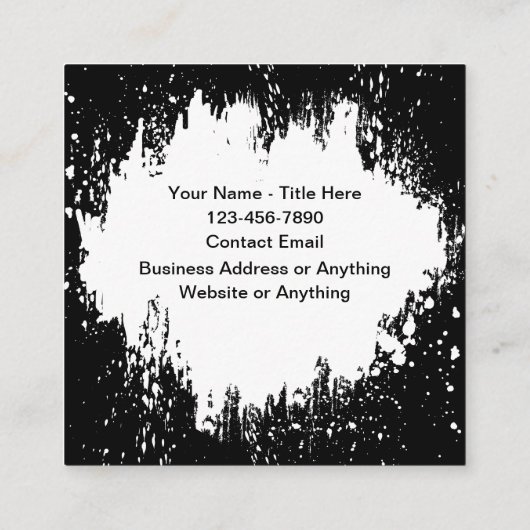 Cool Unique Construction Visitekaartjes (Achterkant)