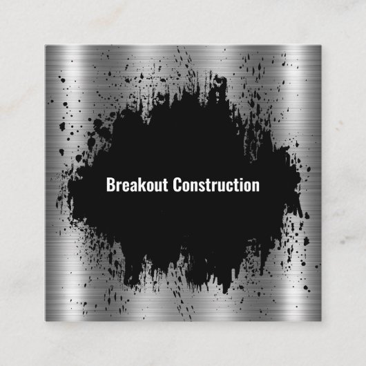 Cool Unique Construction Visitekaartjes (Voorkant)