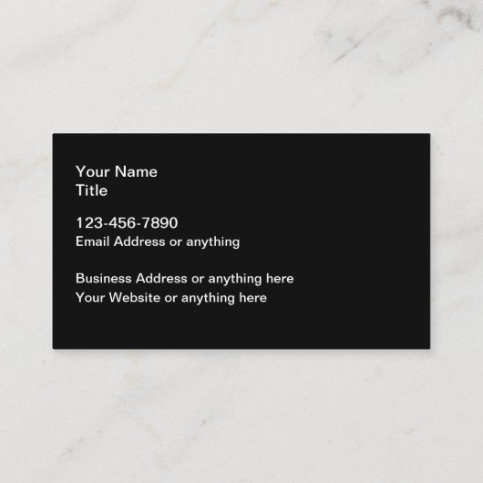 Cool Unique Construction Visitekaartjes (Achterkant)