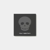 Cool Unique Gothic Schedel Grijs Zwart Post-it® Notes (Voorkant)