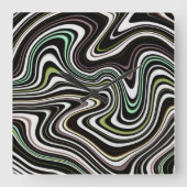 Cool Unique Pattern Vierkante Klok (Voorkant)