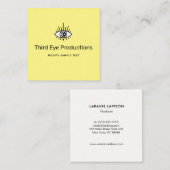 Cool Unique Third Eye Yellow Visitekaartje (Voorkant / Achterkant)
