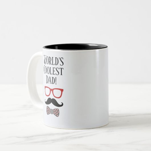 Cool Unique World's Coolest Dad Vaderdag Mok (Voorkant links)