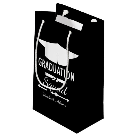 Cool unisex afstuderen aanpasbaar klein cadeauzakje (Achterkant Gekanteld)