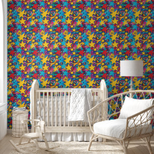 Cool unisex baby tiled comic pop behang