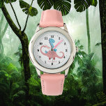 Cool unisex kinder dinosaurus prehistorisch horlog horloge<br><div class="desc">Cool unisex kinder dinosaurus prehistorisch horloge</div>