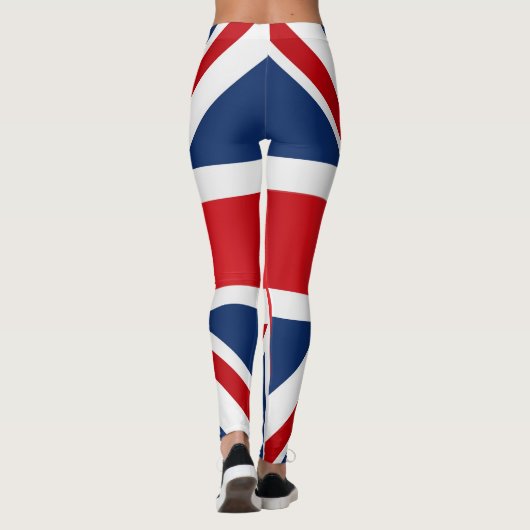 Cool United Kingdom Flag Mode Leggings (Achterkant)