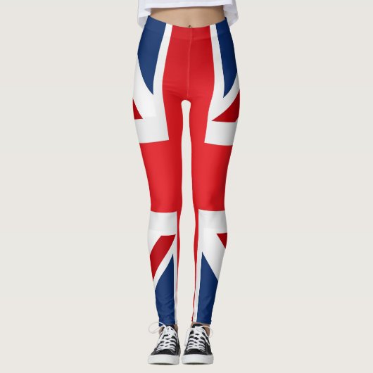 Cool United Kingdom Flag Mode Leggings (Voorkant)