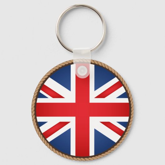 Cool United Kingdom Flag Seal Sleutelhanger (Voorkant)
