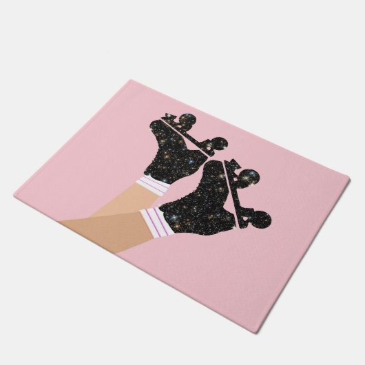 Cool Universe Roller Schaatsen Derby Skater Gift Deurmat (Schuin)