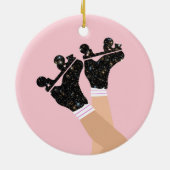 Cool Universe Roller Schaatsen Derby Skater Gift Keramisch Ornament (Achterkant)