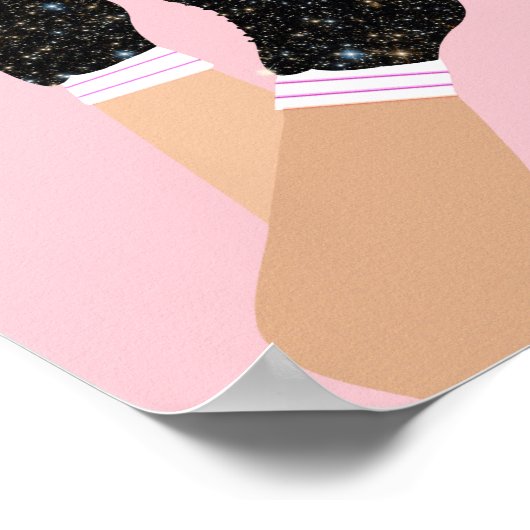 Cool Universe Roller Schaatsen Derby Skater Gift Poster (Hoek)