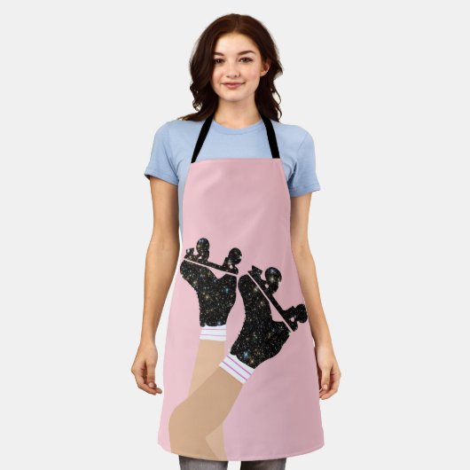 Cool Universe Roller Schaatsen Derby Skater Gift Schort (Gedragen)