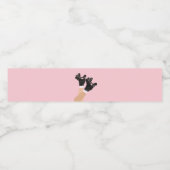 Cool Universe Roller Schaatsen Derby Skater Gift Waterfles Etiket (Enkel label)