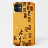Cool Urban Asian Unique Wall Art Yellow Case-Mate iPhone Case (Achterkant)
