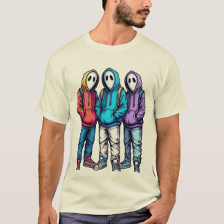 Cool Urban Ghosts T-shirt – Classic Crew Neck Stor