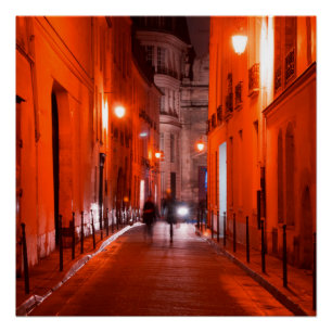 Cool, urban, moderne foto van de Parisiaanse leven Poster